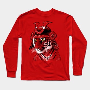 Samurai Sketch Tiger Long Sleeve T-Shirt